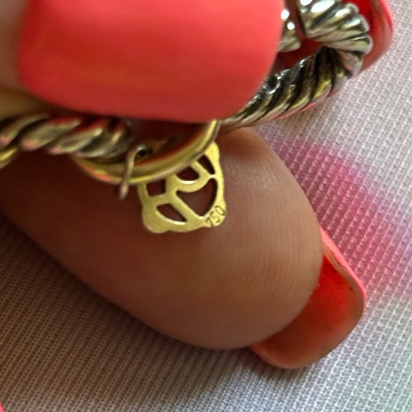 David Yurman 18kt and sterling oval link necklace - Picture 7 of 7